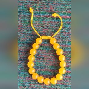 Macramé bracelets, natural gemstone beads.